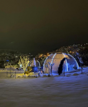 Igloo glamping dome